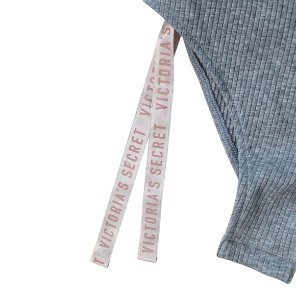 Victoria Secret Long Sleeve Grey Bodysuit - Picture 3 of 6